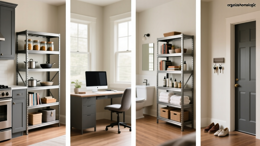 Metal Shelving Units at Lowe's: Room-by-Room Guide