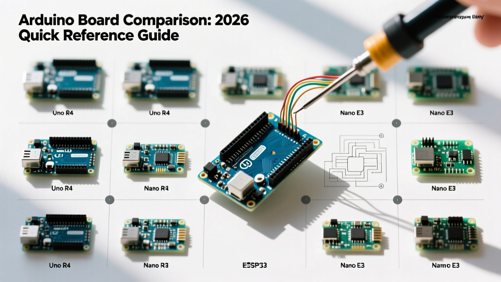 Arduino Board Comparison: 2026 Quick Reference Guide