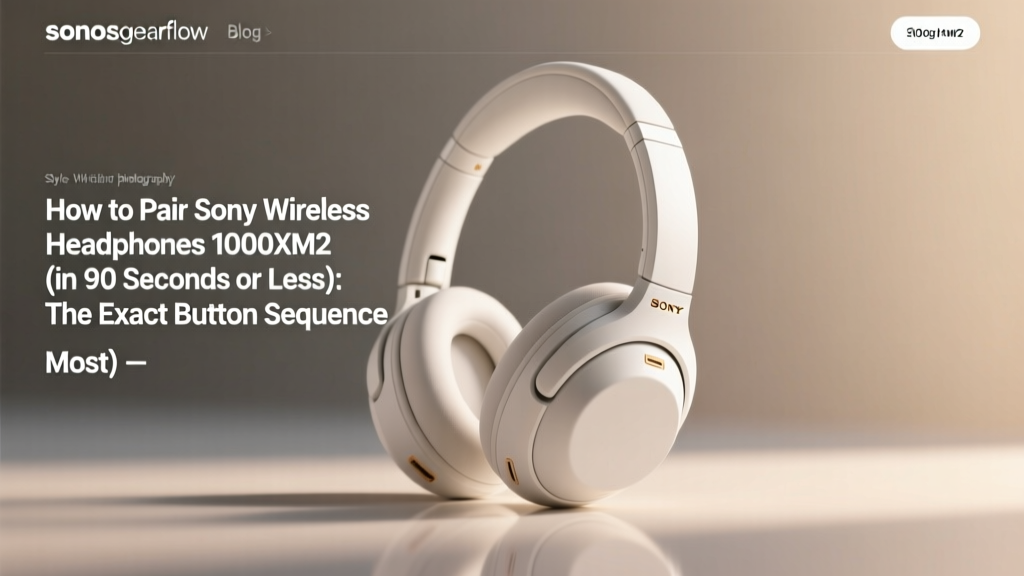 Sony WH-1000XM2 Pairing Guide & Troubleshooting (2026)