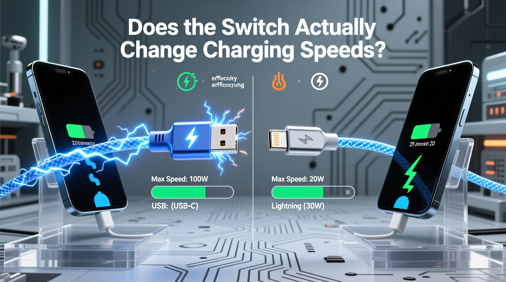 lightning vs usb c does the switch actually change charging speeds
