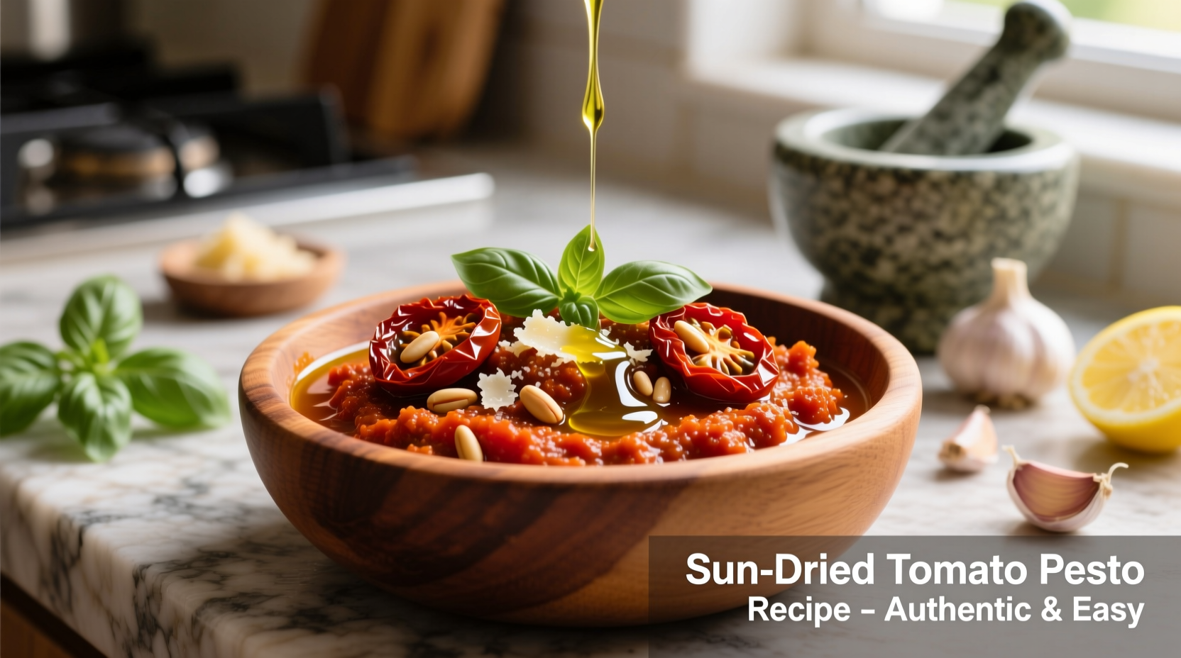 Quick Sun-Dried Tomato Pesto Recipe in 15 Minutes