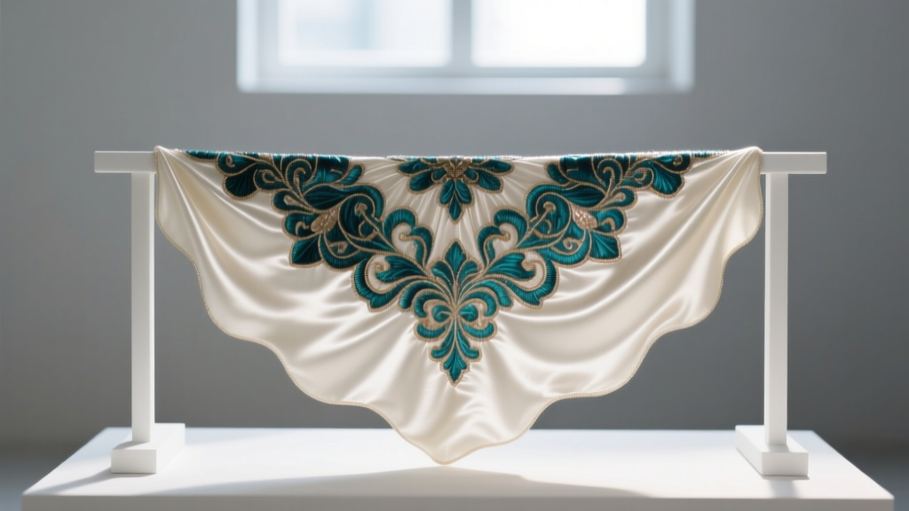 Embroidered Taffeta Fabric: Luxe Structure Meets Artisan Detail