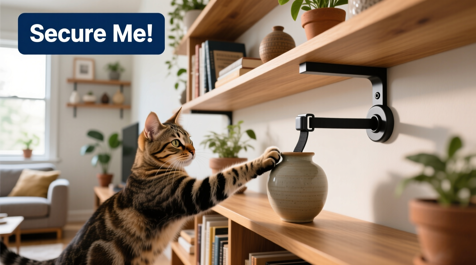 how to stop cats from knocking things off shelves effectively