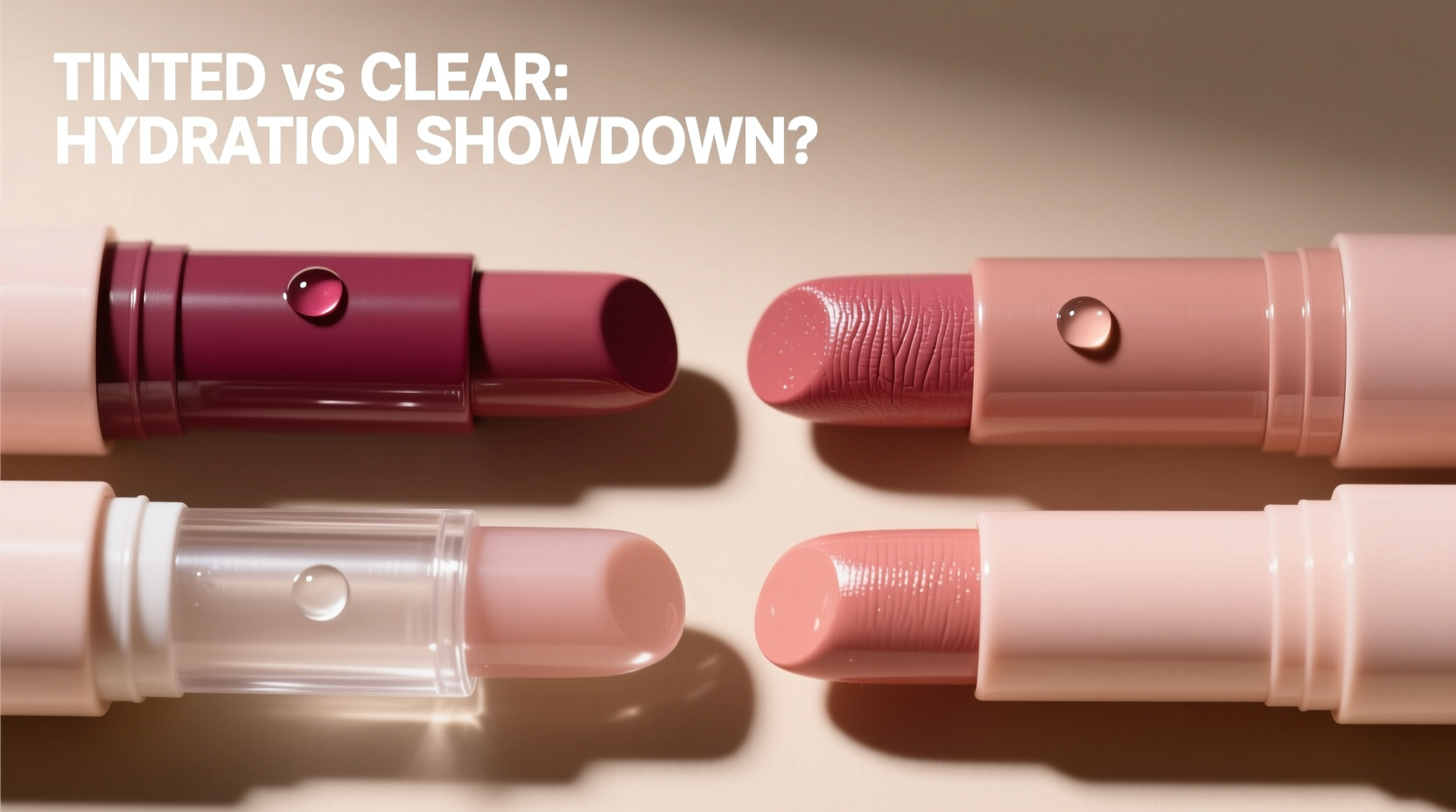do tinted lip balms hydrate more than clear ones or just add color