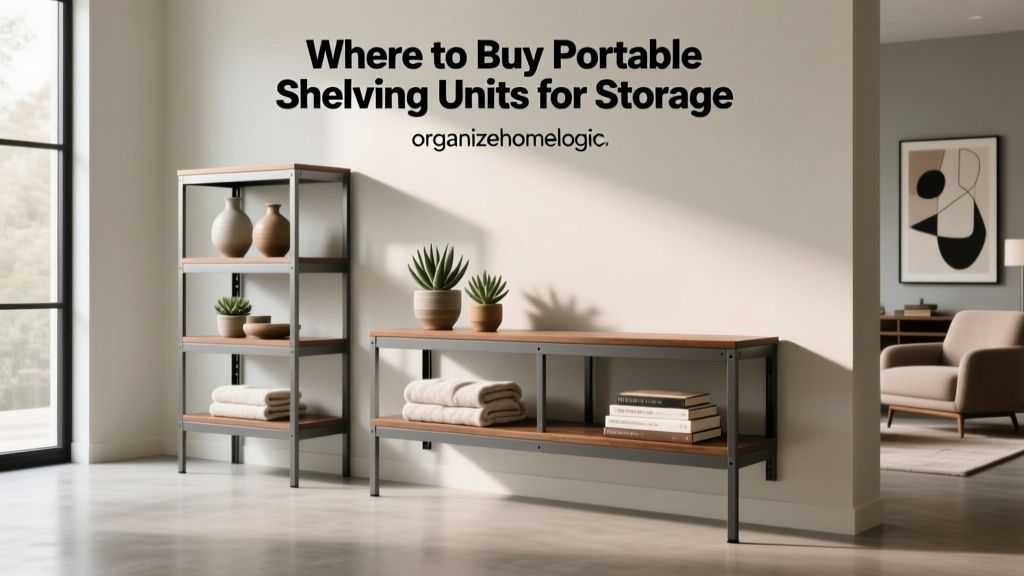 Where to Buy Portable Shelving Units for Storage