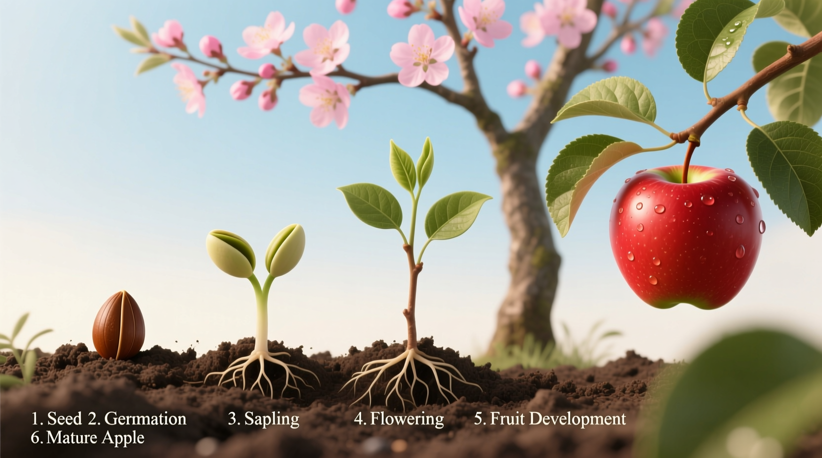 Apple Growth Cycle: Seed to Fruit Timeline Explained