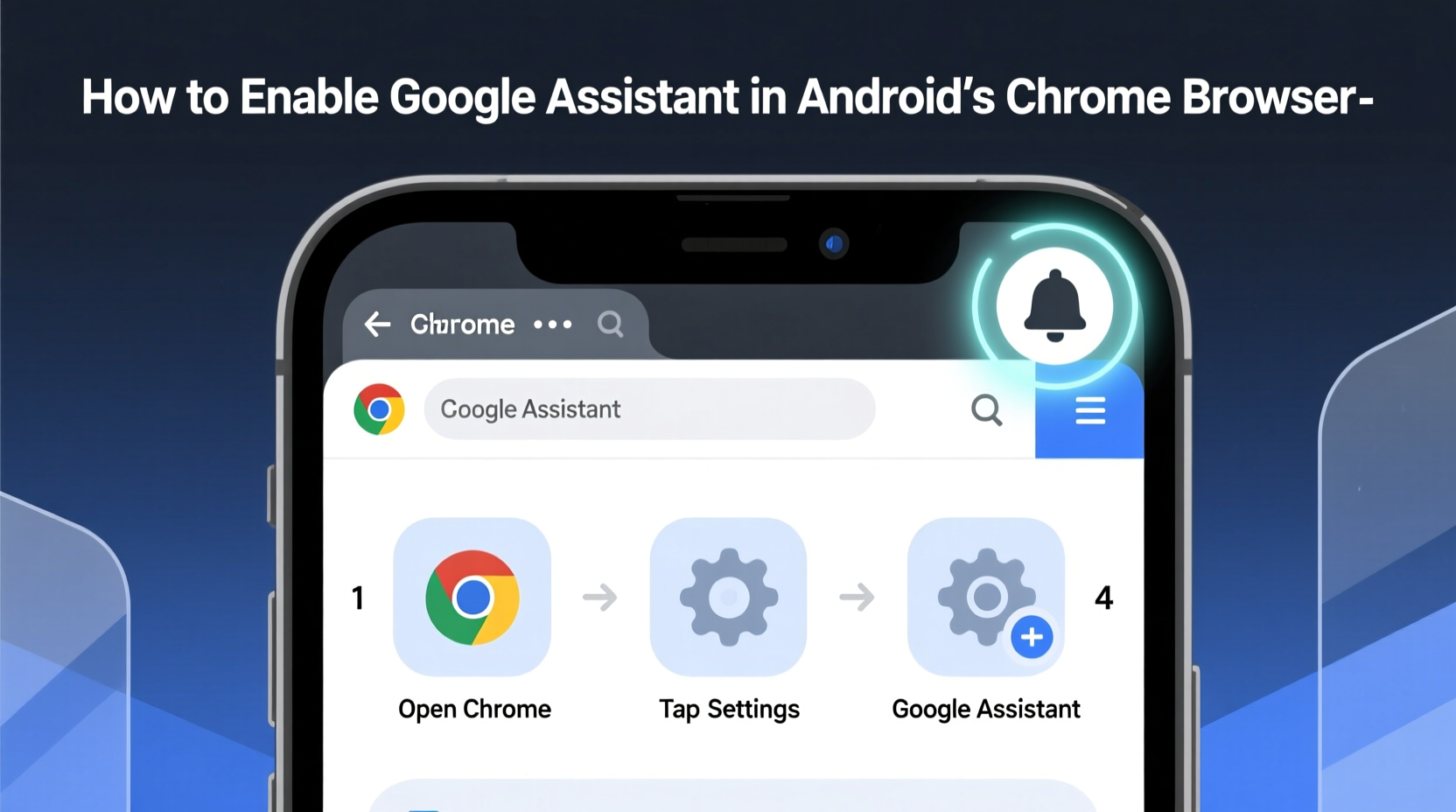 how to enable google assistant in androids chrome brows