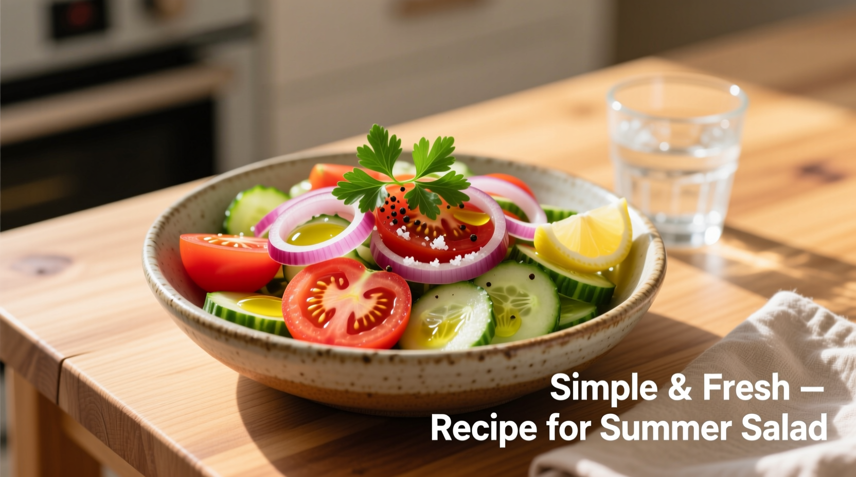 Fresh Tomato Onion Cucumber Salad: Simple 15-Minute Recipe