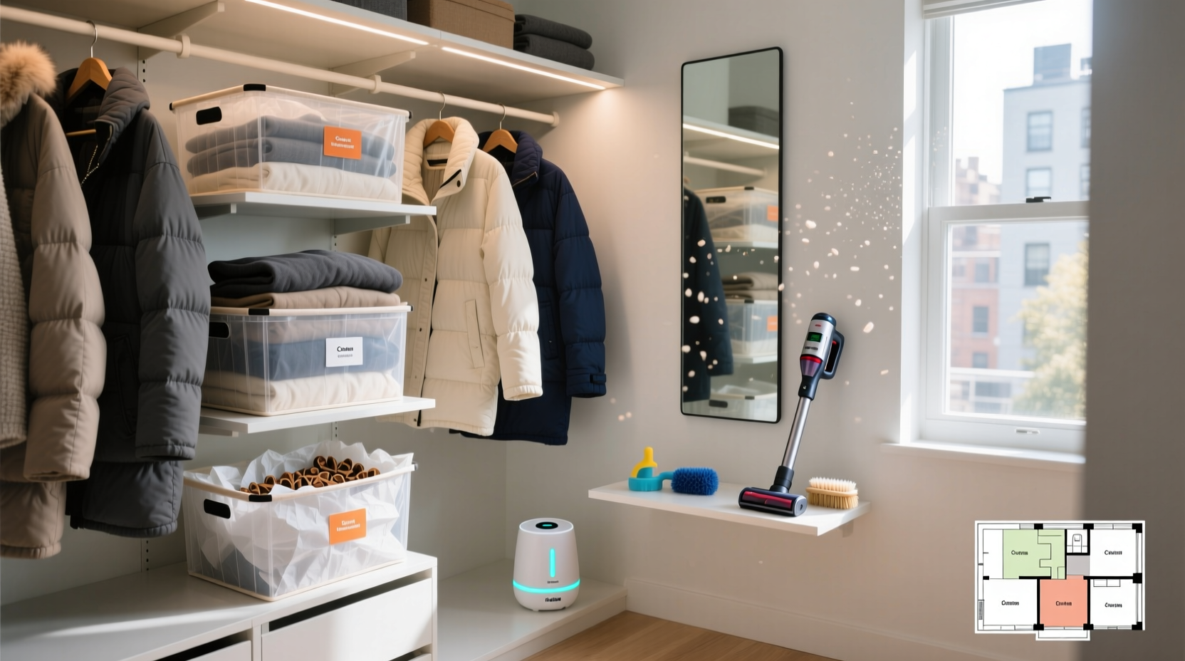 winter coat storage smart closet organization tips