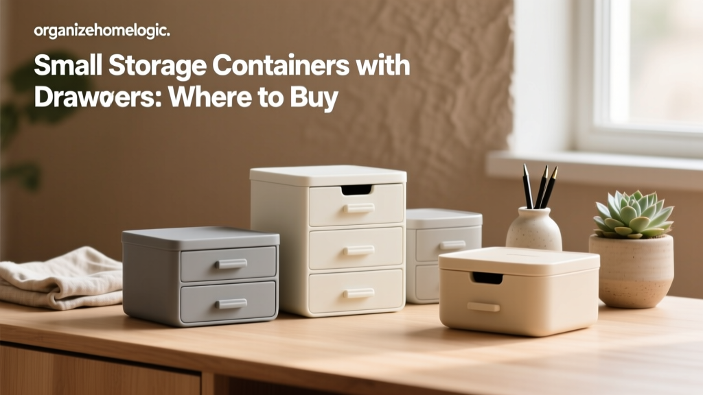 Small Storage Containers with Drawers: Where to Buy