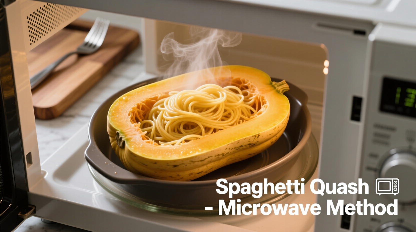 how do you cook spaghetti squash in the microwave oven