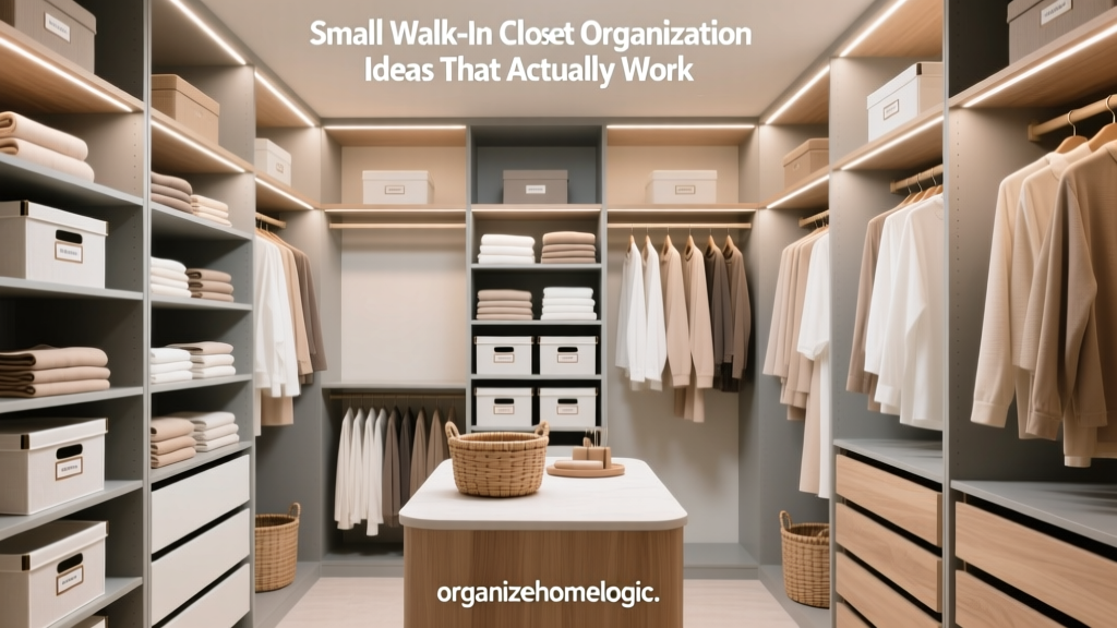 Small Walk-In Closet Organization Ideas That Actually Work