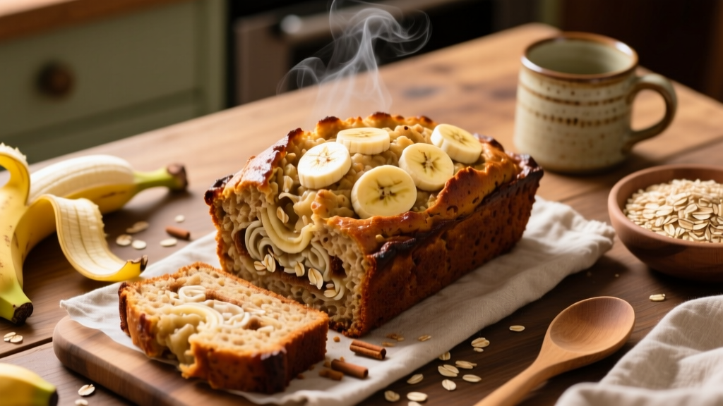 Air Fryer Oatmeal Banana Bread: Crispy & Moist