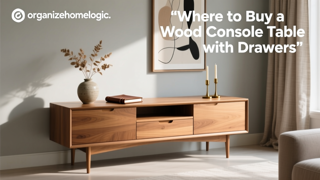 Where to Buy a Wood Console Table with Drawers