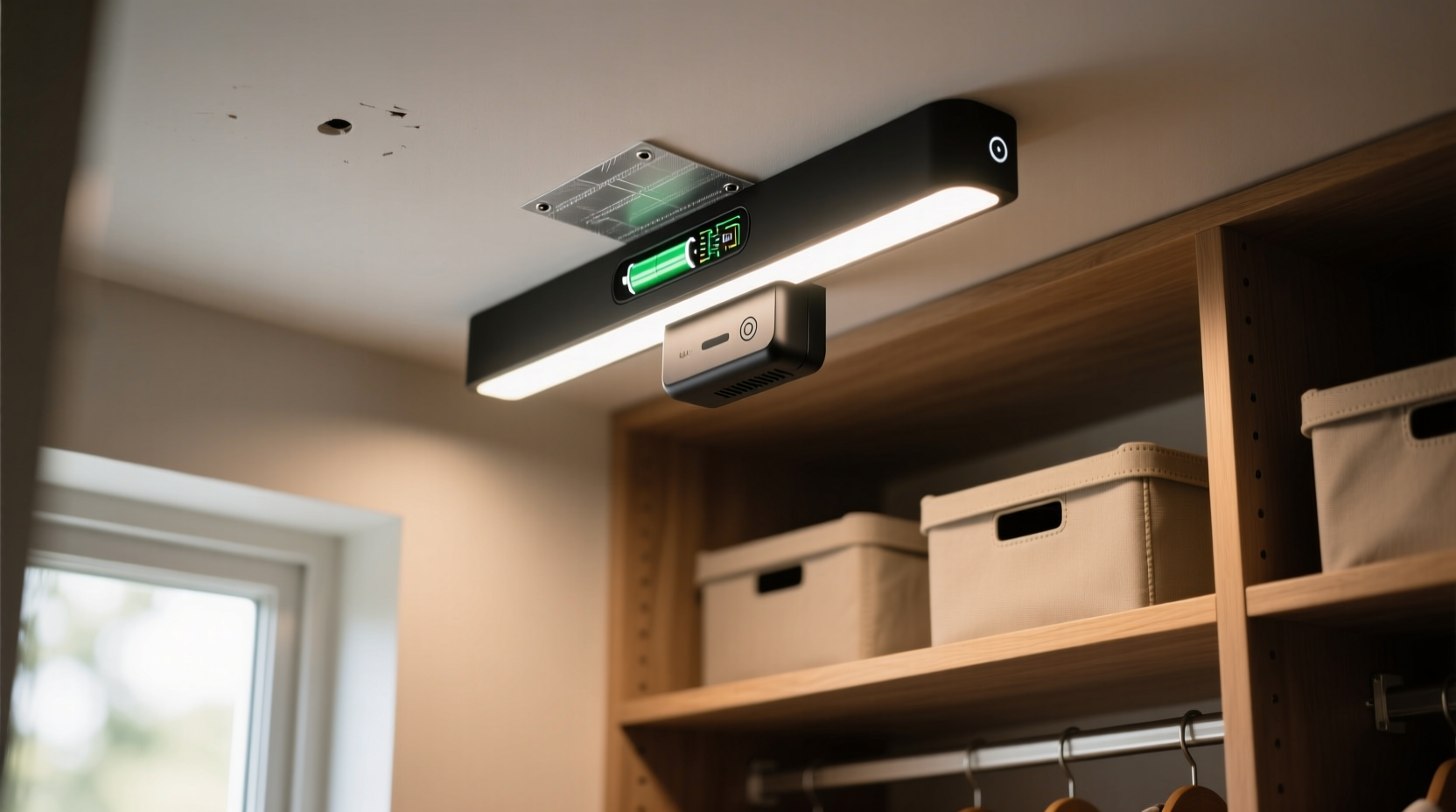 smart closet lighting for renters