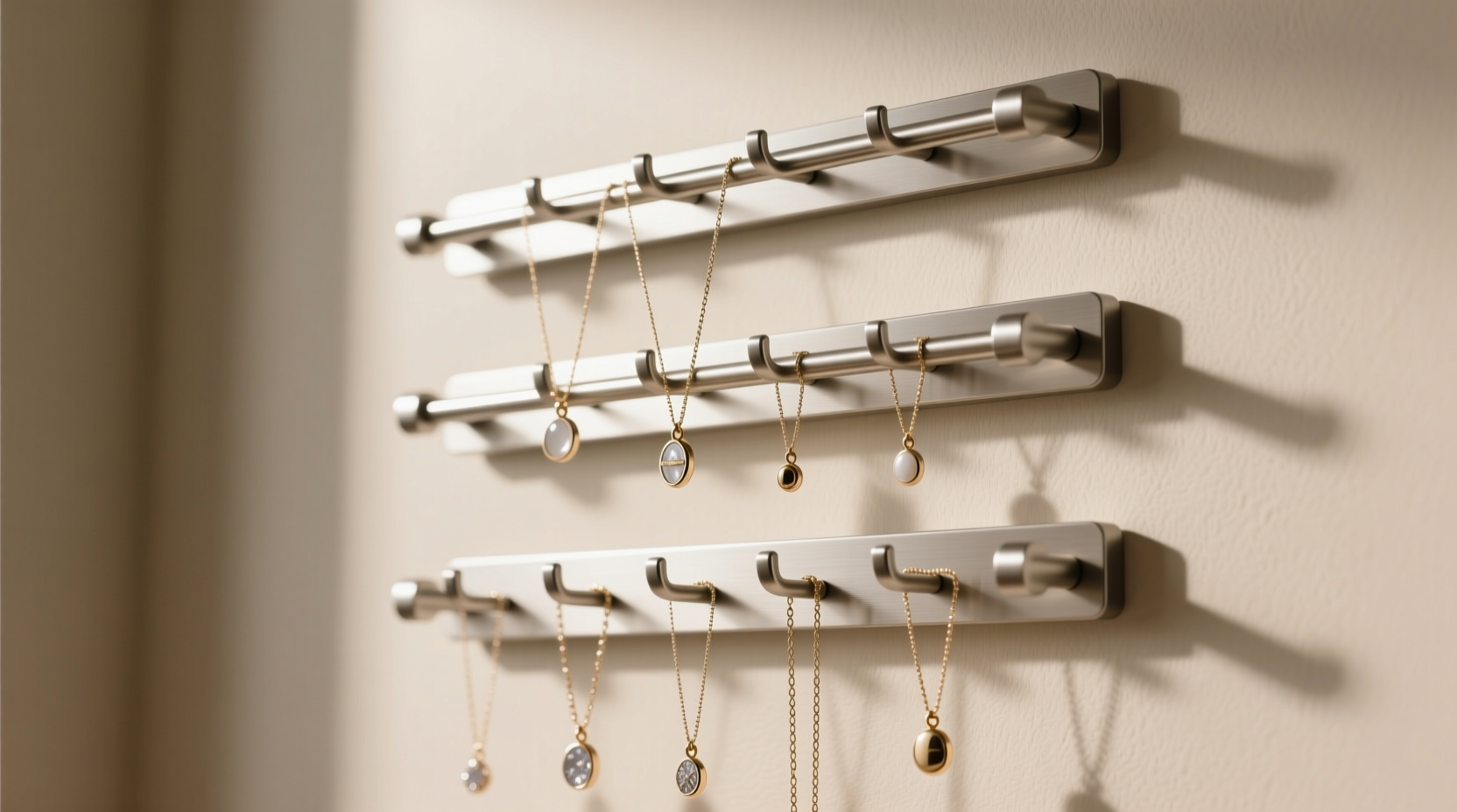 closet organization tips layered necklaces