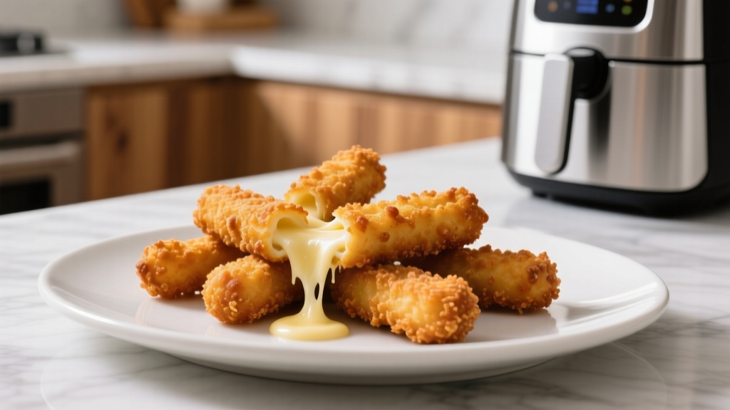 Air Fry Frozen Mozzarella Sticks Perfectly (Crispy & Leak-Free!)
