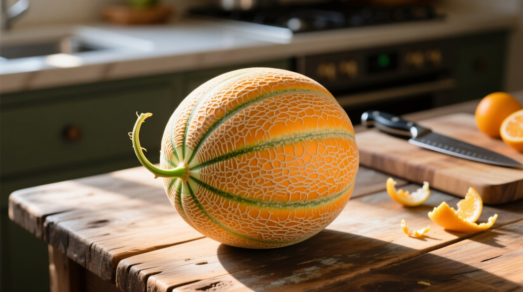 how to choose a ripe cantaloupe
