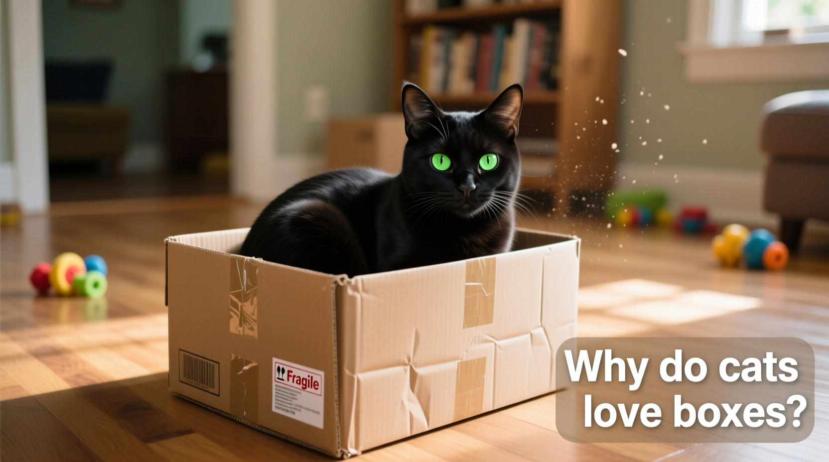 why does my cat sit in boxes bigger than the actual cat