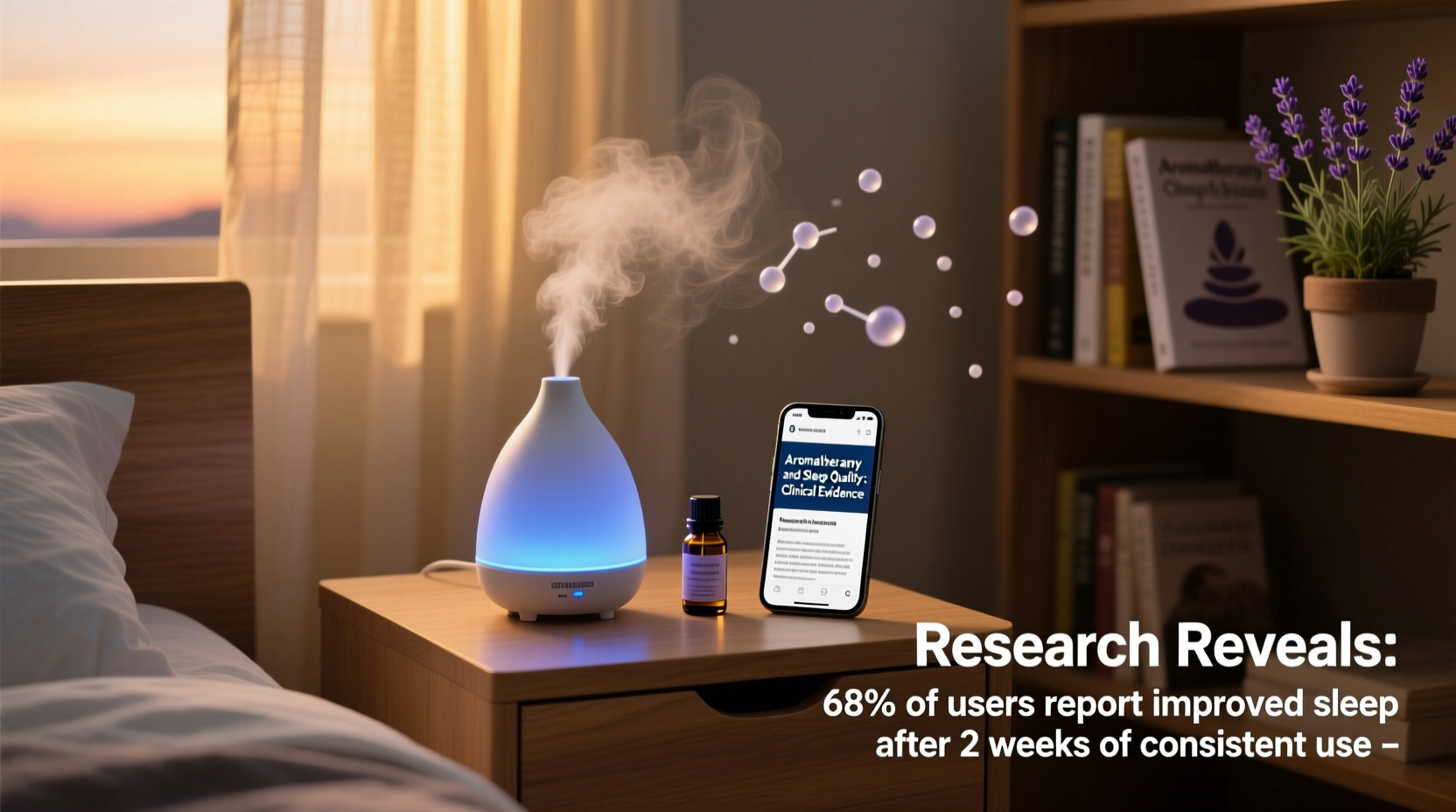 do aromatherapy diffusers really improve sleep quality research reveals