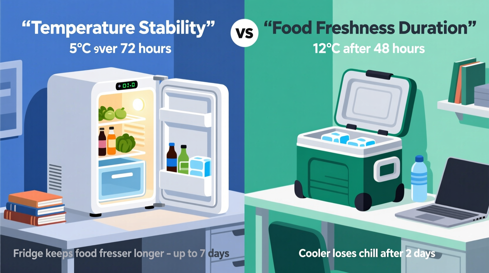 mini fridge vs cooler for dorm rooms which keeps food fresher longer