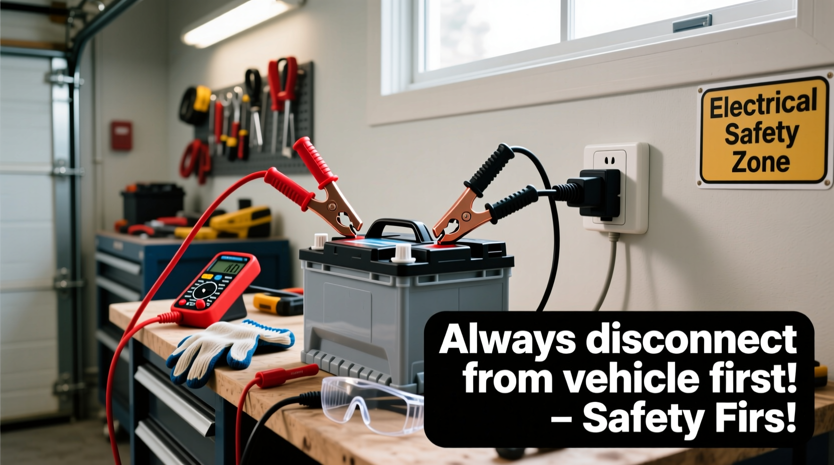 how to charge car battery with home electricity