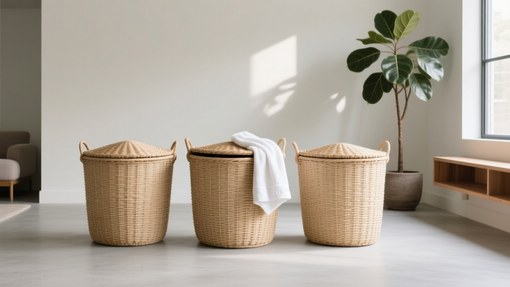 Extra Large Wicker Laundry Baskets with Lids
