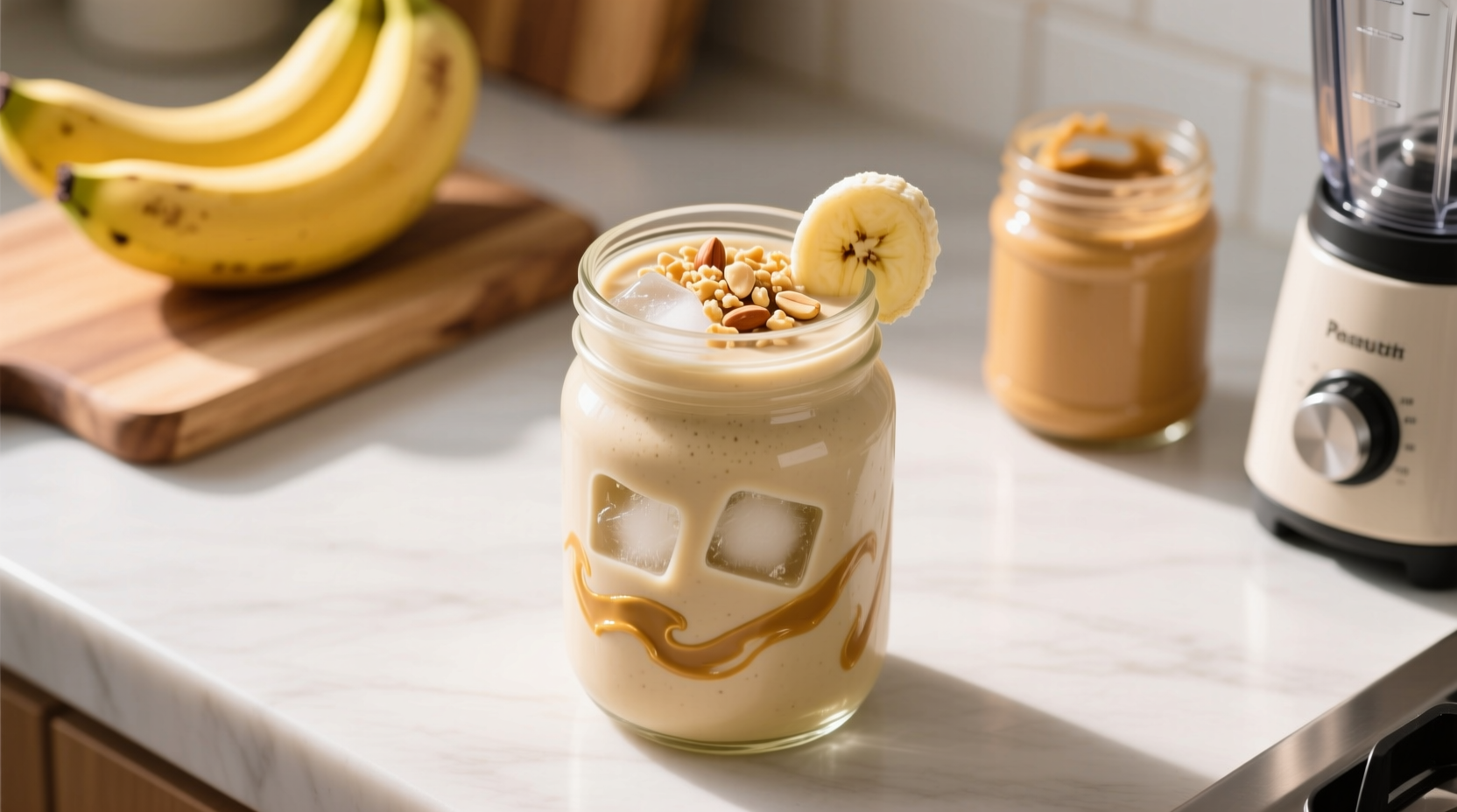 easy peanut butter banana smoothie recipe