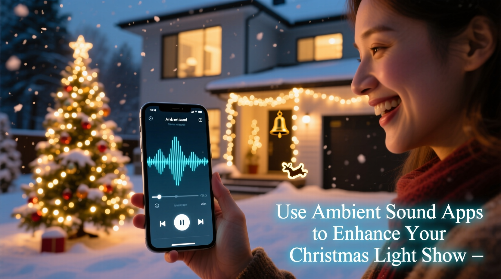 how to use ambient sound apps to complement your christmas light show