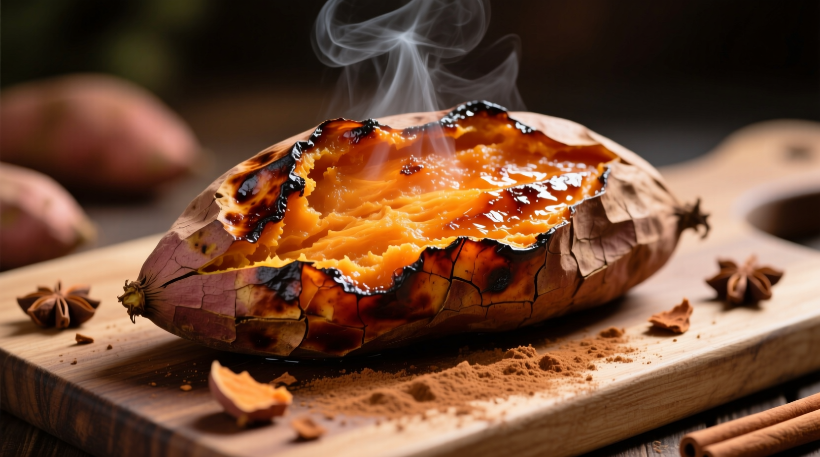 Perfectly roasted sweet potatoes with caramelized edges