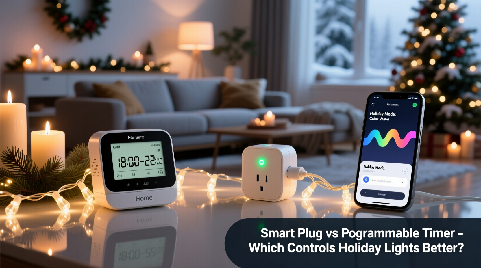 programmable timer vs smart plug which controls your holiday lighting better