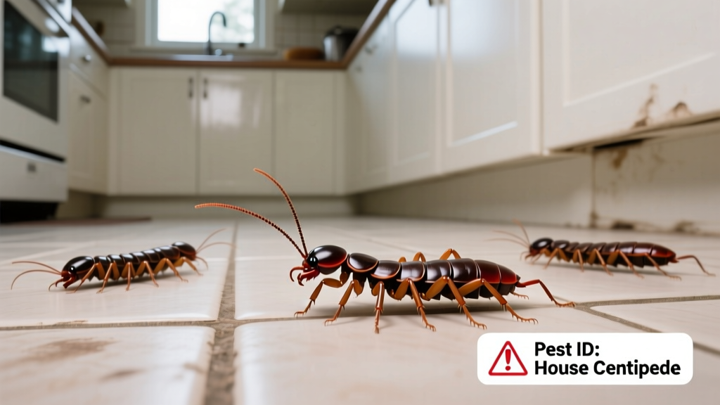 House Centipedes in the Kitchen: Identification & Control