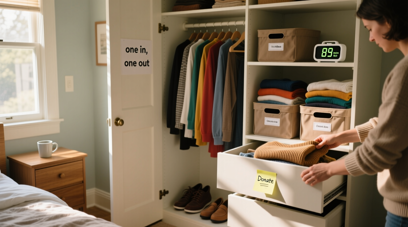 closet organization tips realistic evidence based