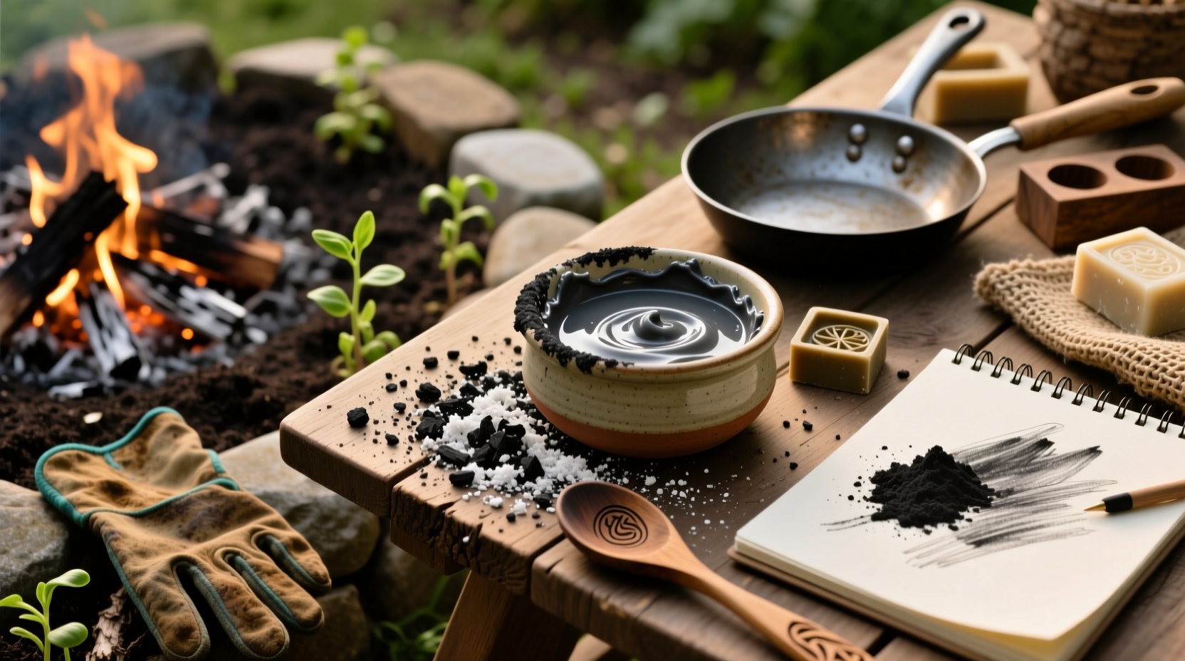 uses for fire pit ashes