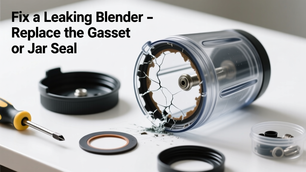 Fix a Leaking Blender: Replace the Gasket or Jar Seal