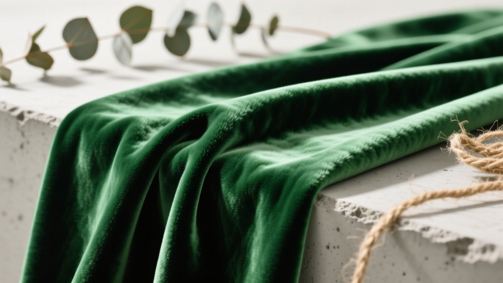 Green Velour Fabric: Sustainable Luxury, Decoded
