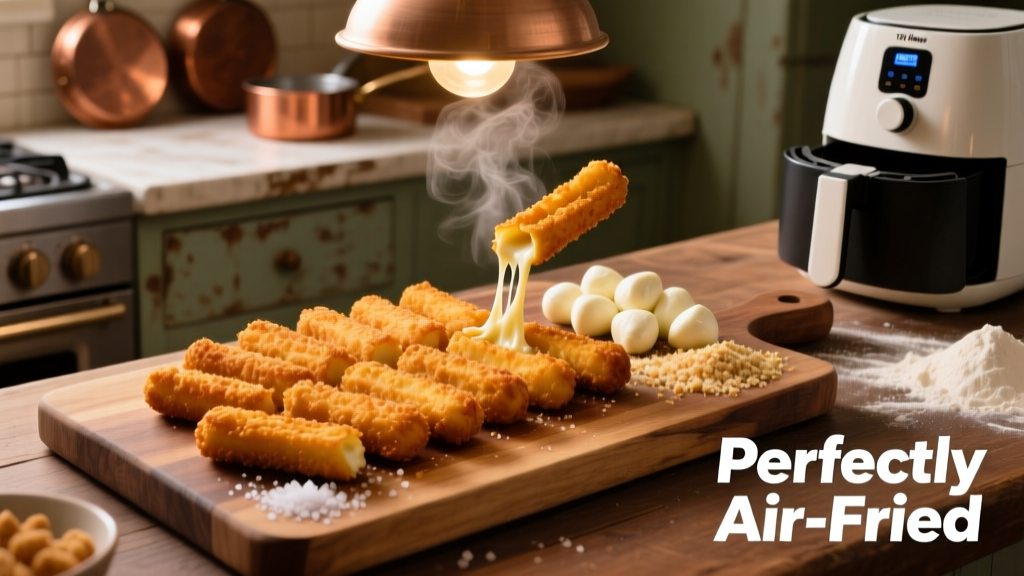 Air Fry Frozen TGI Fridays Mozzarella Sticks Perfectly