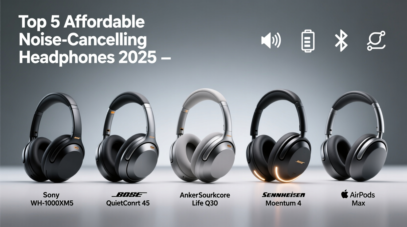 best affordable noise cancelling headphones