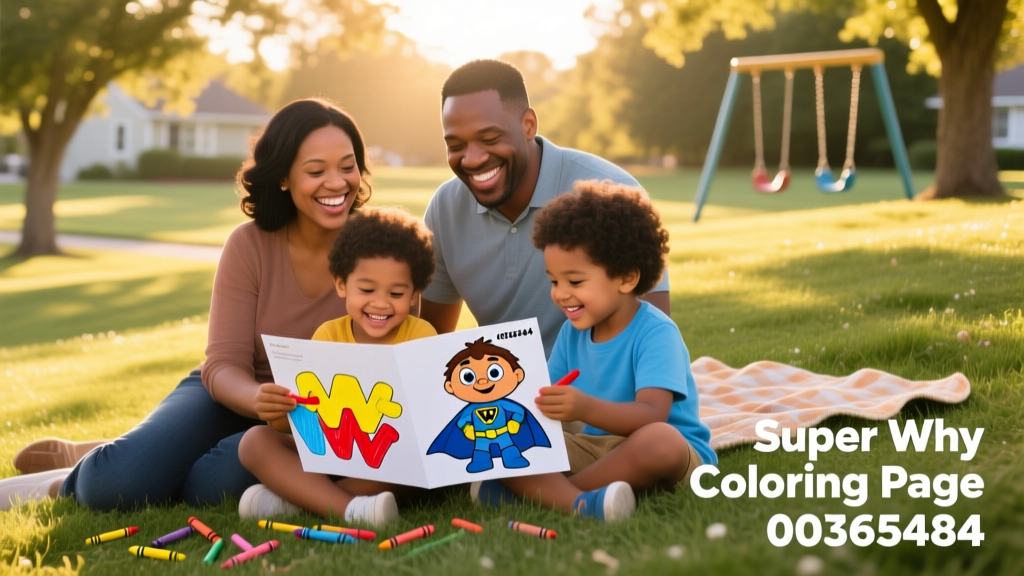 Super Why Coloring Pages: Evidence-Based Benefits for Early Literacy, Emotional Regulation, and Parent-Child Connection