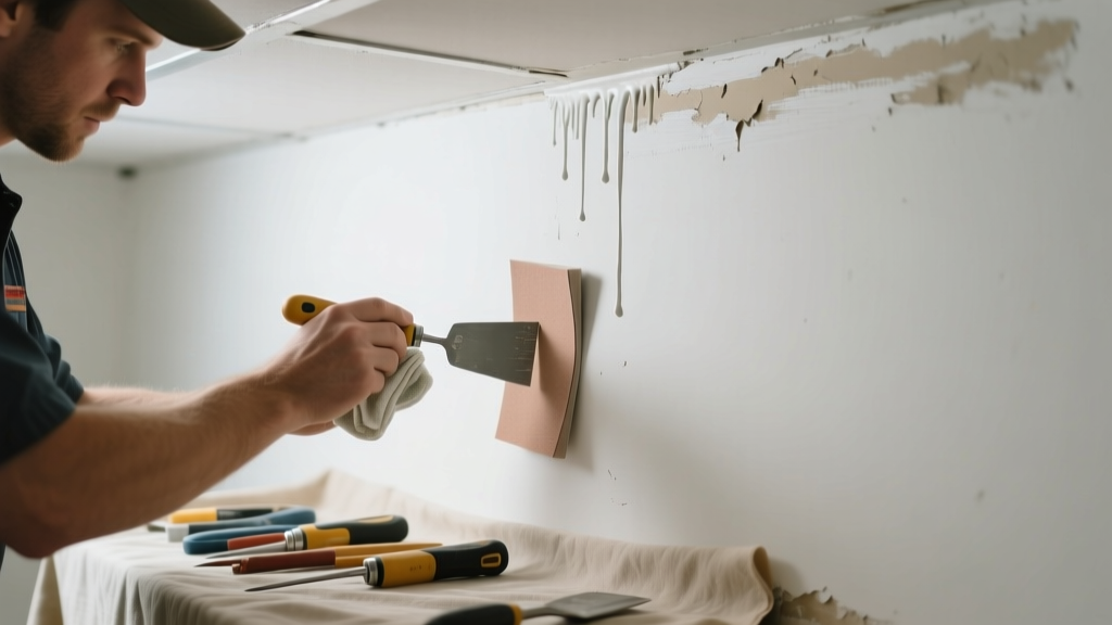 Fix Noisy Paint Drip Marks on Walls or Ceilings