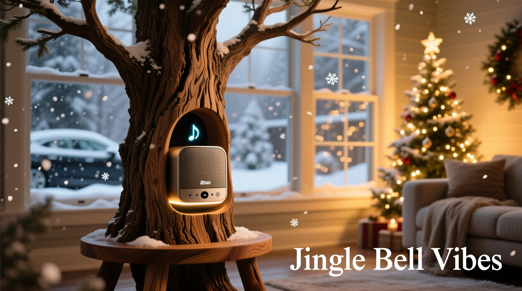 is a bluetooth speaker integrated into a tree stand worth it for background carols