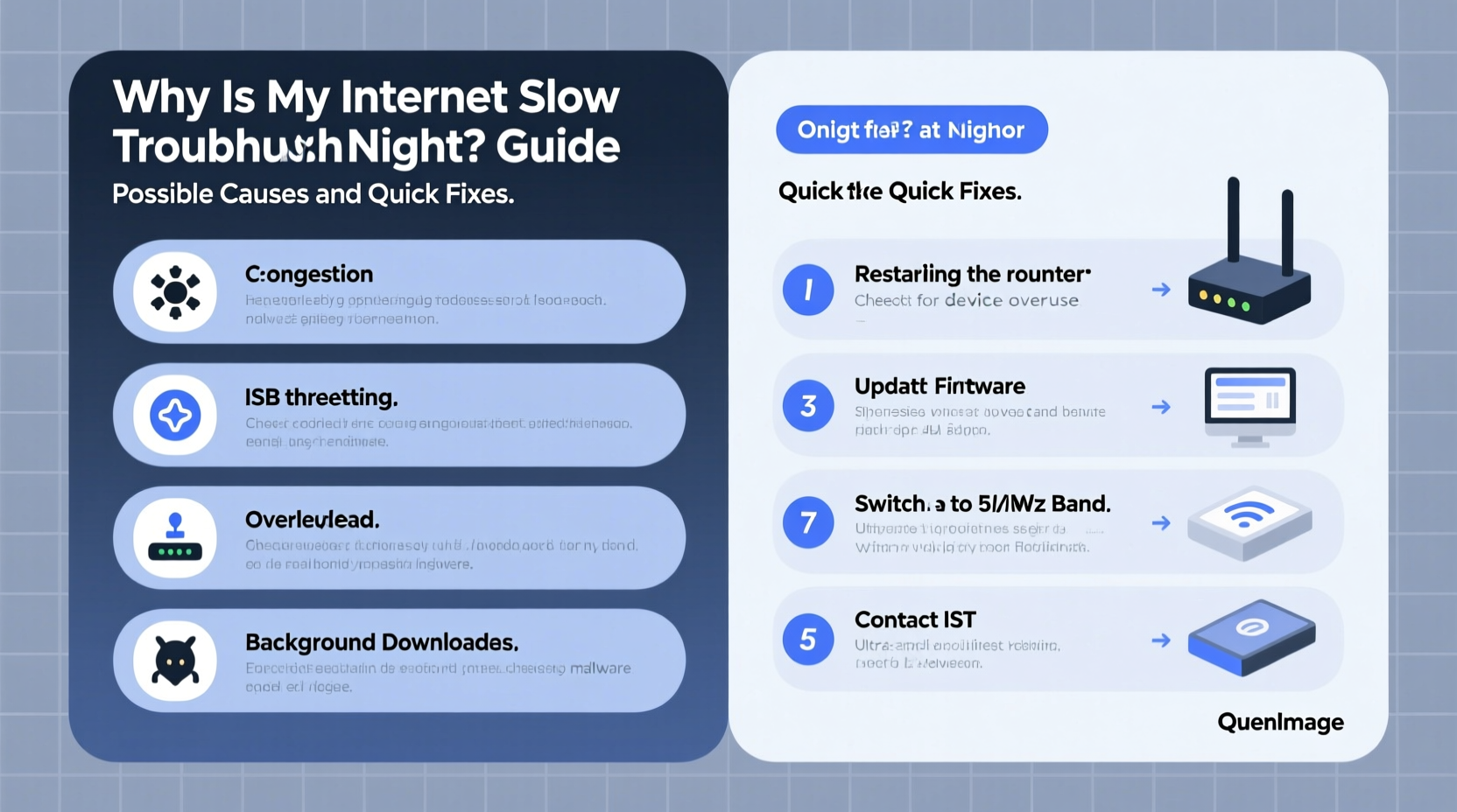 why is my internet slow only at night possible reasons and quick fixes
