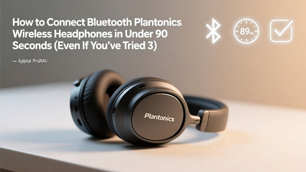Plantronics Bluetooth Headphones: Pair in 90 Seconds
