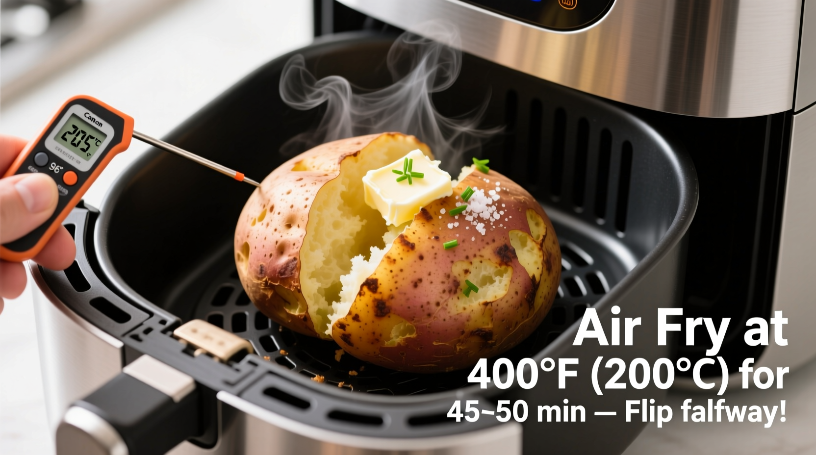 Air Fryer Baked Potato: Perfect Crispy Results in 35 Minutes