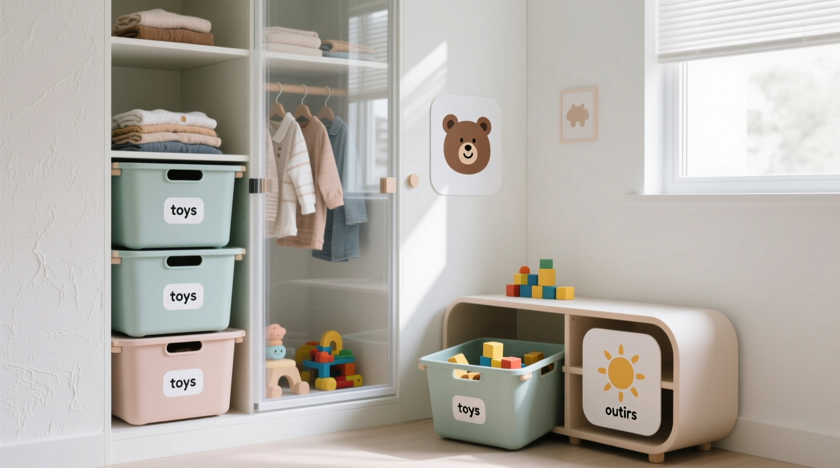 closet organization tips fabric vs plastic for toddlers