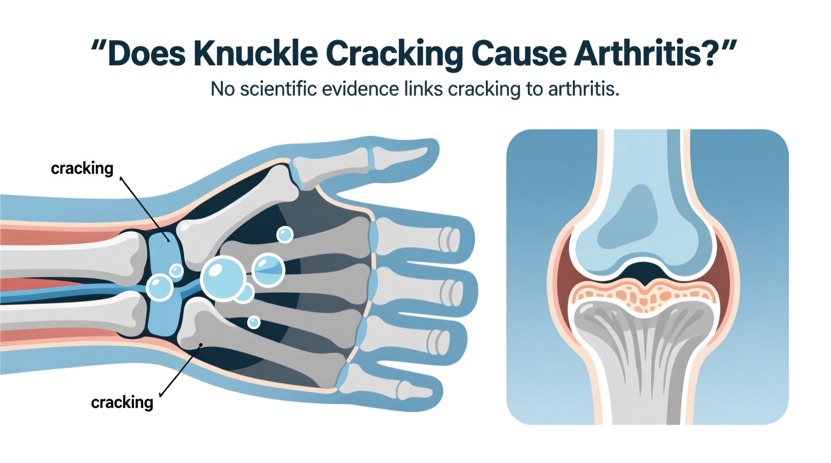 why do my knuckles crack and does it actually cause arthritis