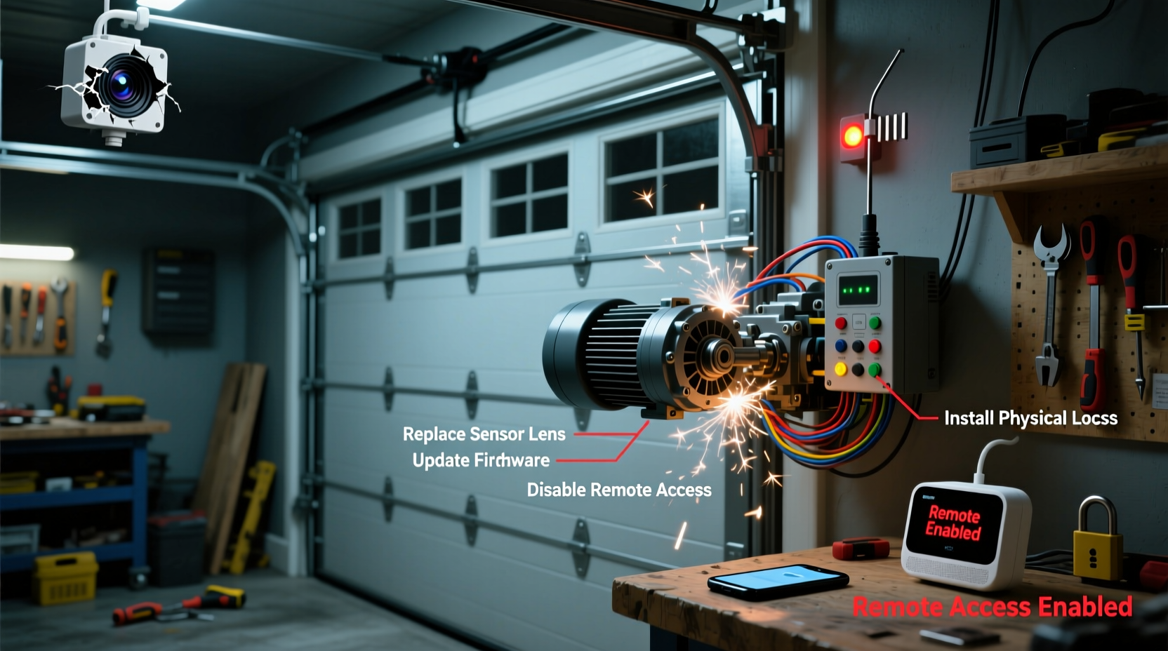 why does my garage door open by itself potential causes and security fixes