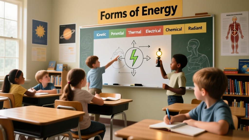 Understanding the Six Fundamental Forms of Energy: A Science Guide for Educators and Young Learners