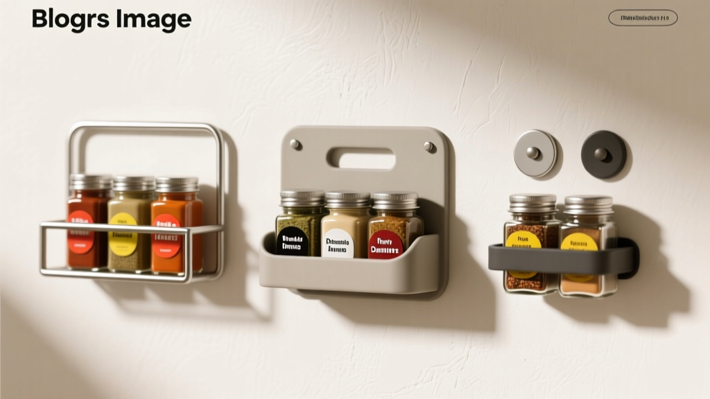 Wall-Mounted Spice Racks for Renters: Damage-Free Adhesiv...