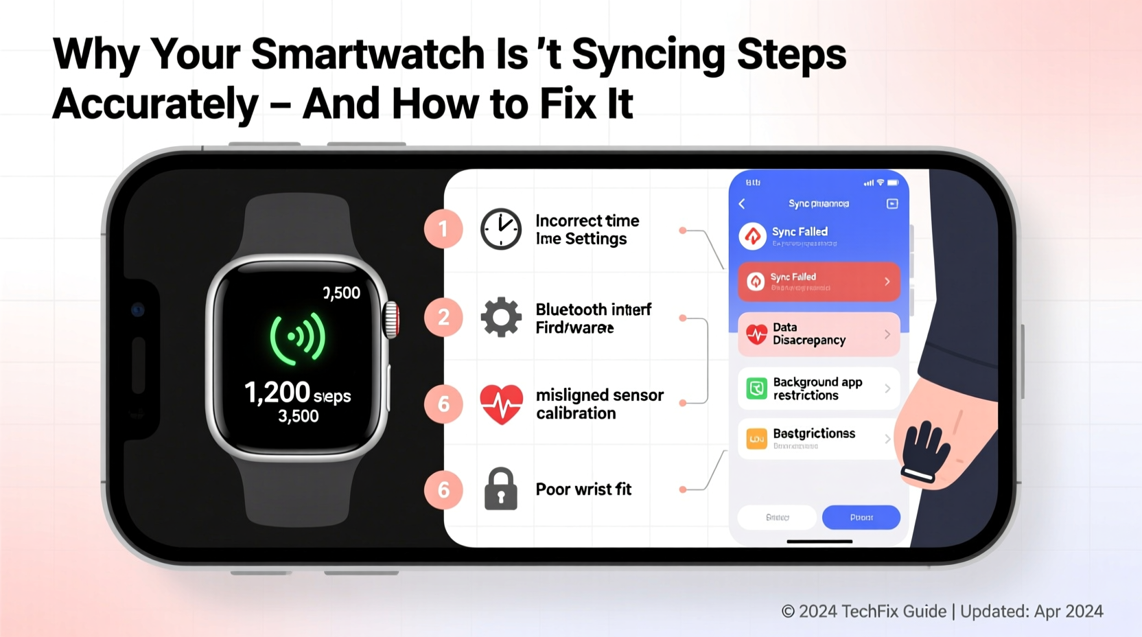 why is my smartwatch not syncing steps accurately and what to do about it